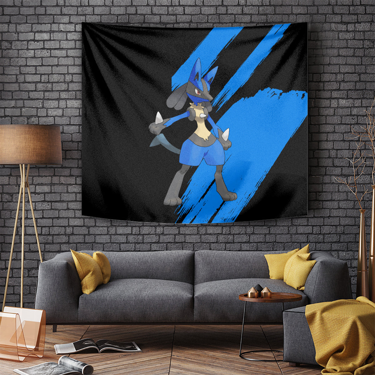 Lucario Mix Mega Evolved Tapestry