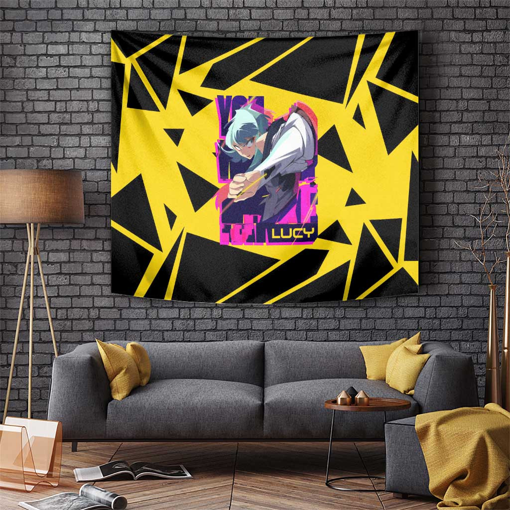 Lucy - Cyberpunk Edgerunners Tapestry Anime Style