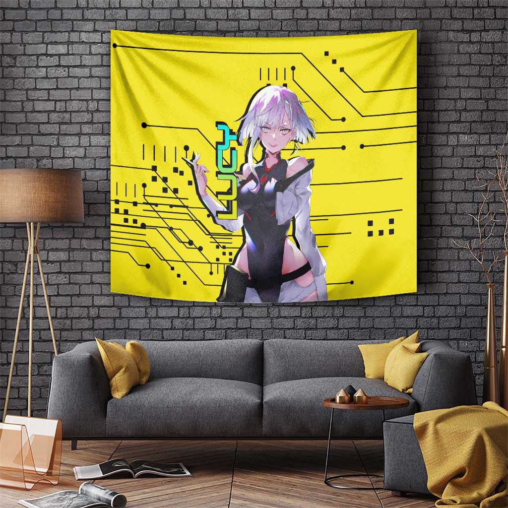 Lucy - Cyberpunk Edgerunners Tapestry Anime Style