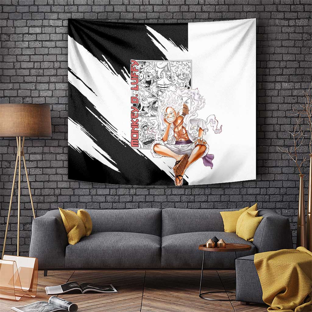 Luffy Gear 5 - One Piece Tapestry Anime Mix Manga Style