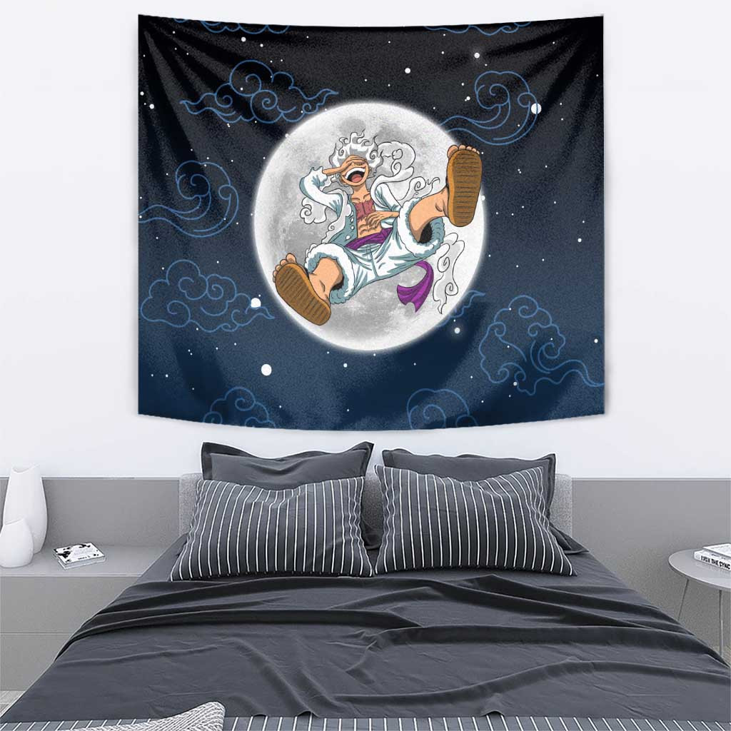 Luffy Gear 5 V2 One Piece Tapestry Anime Style
