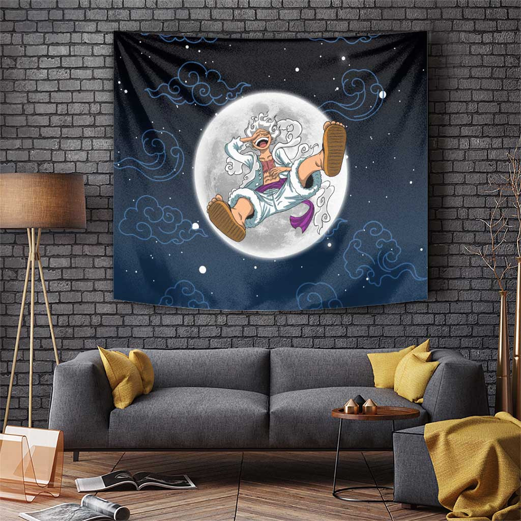 Luffy Gear 5 V2 One Piece Tapestry Anime Style
