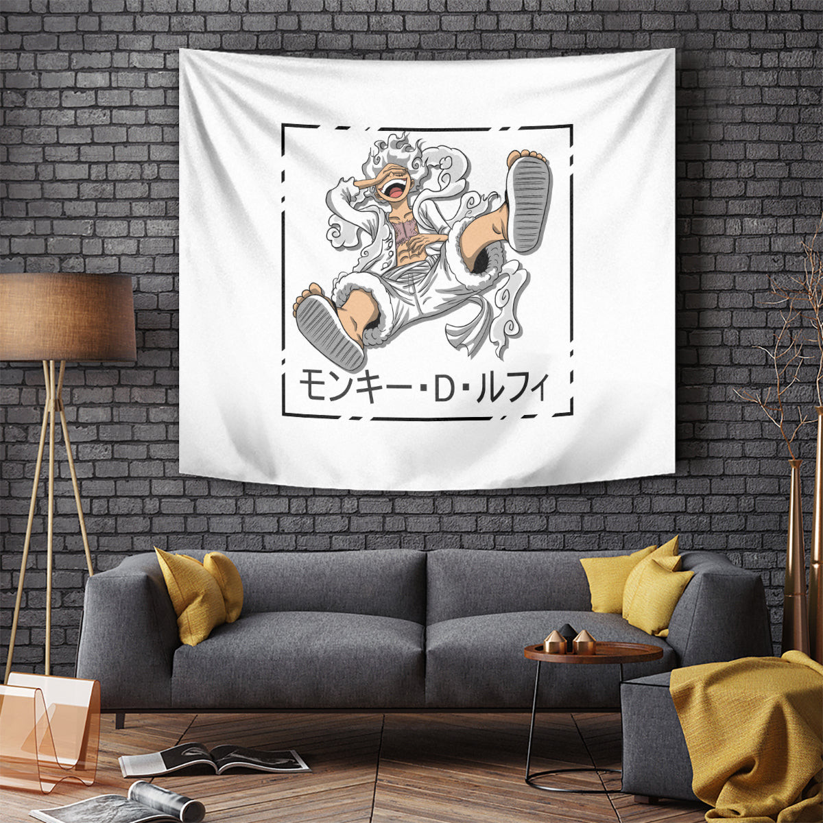 Luffy Gear 5 White Hair One Piece Streetstyle Tapestry
