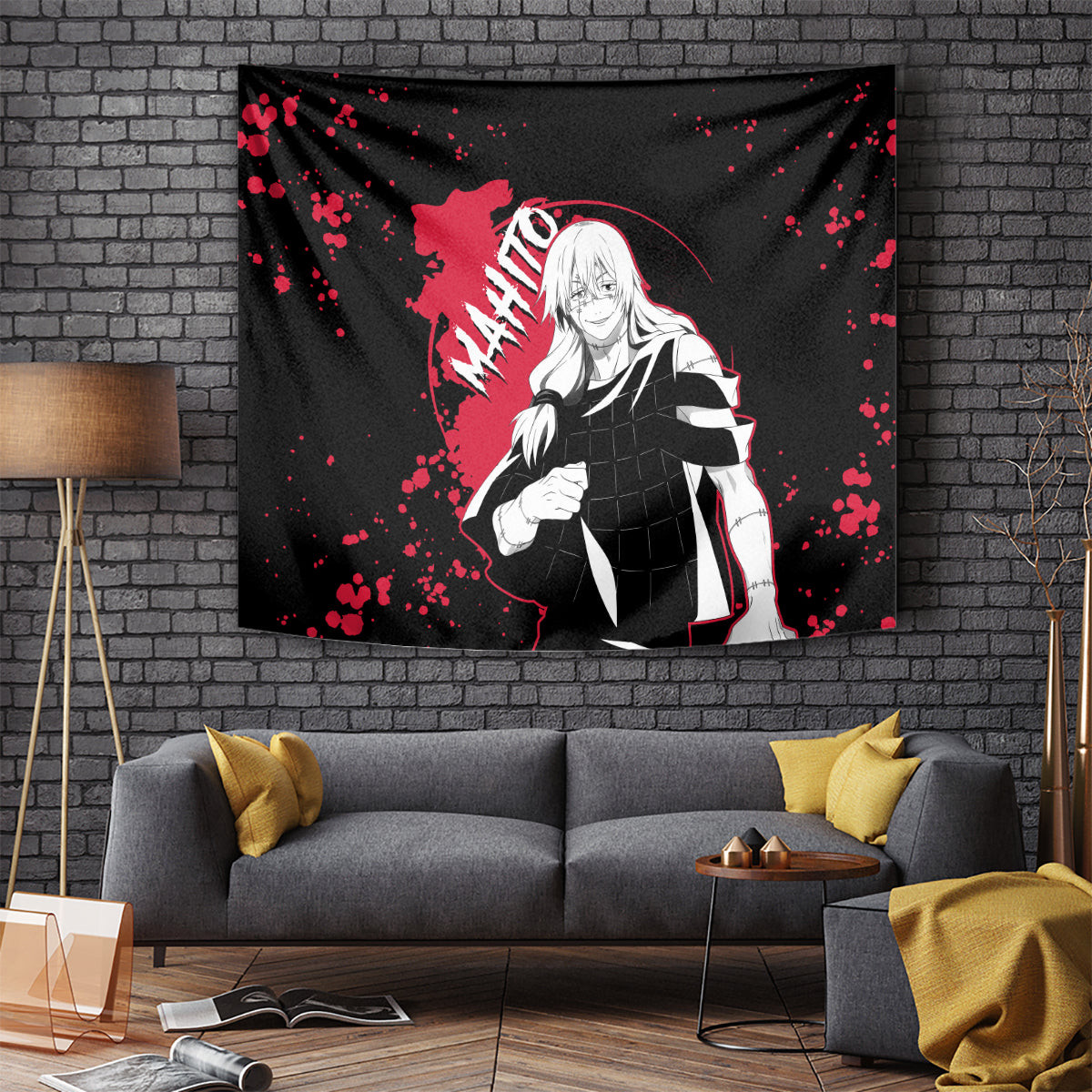 Mahito Jujutsu Kaisen Tapestry Manga Style Art