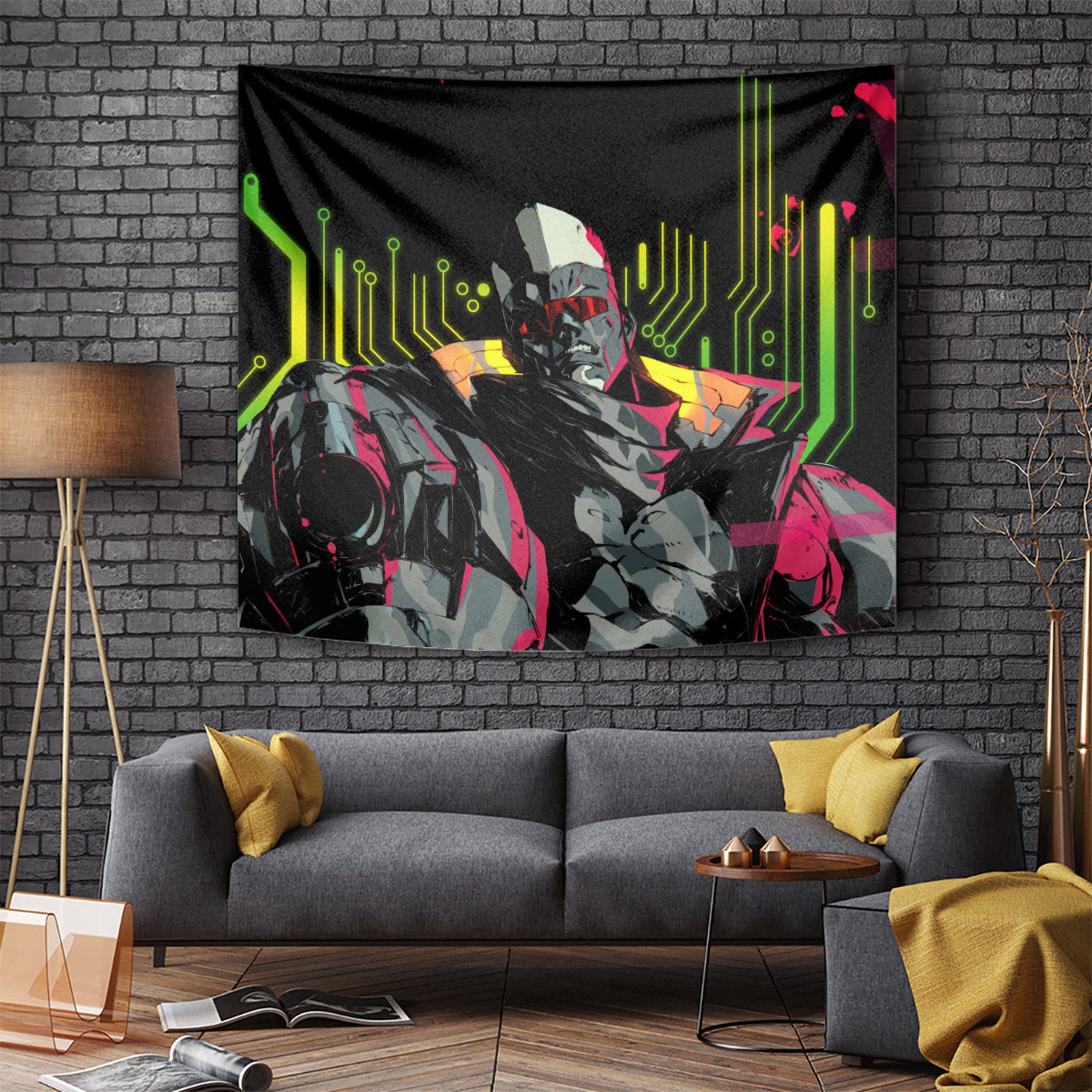 Maine Cyberpunk Tapestry