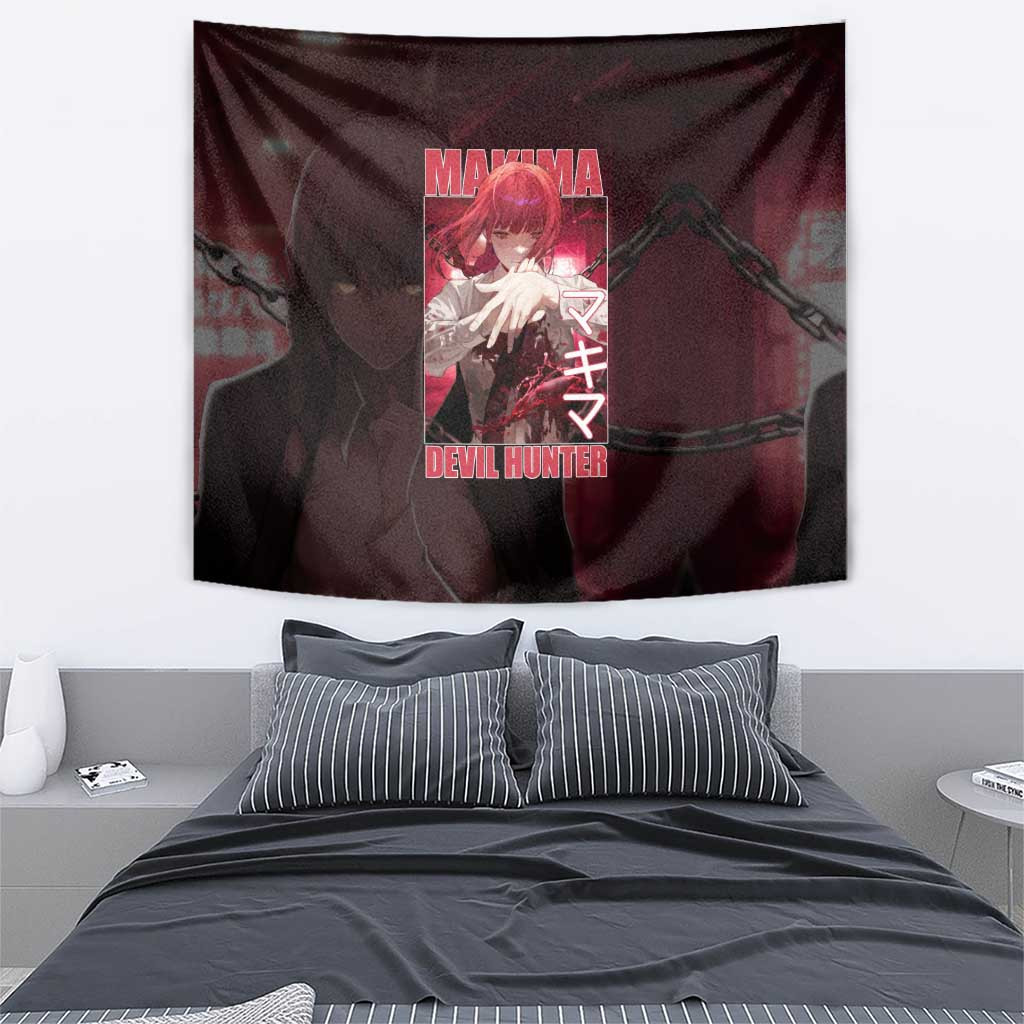 Makima Chainsaw Man Tapestry Anime Style