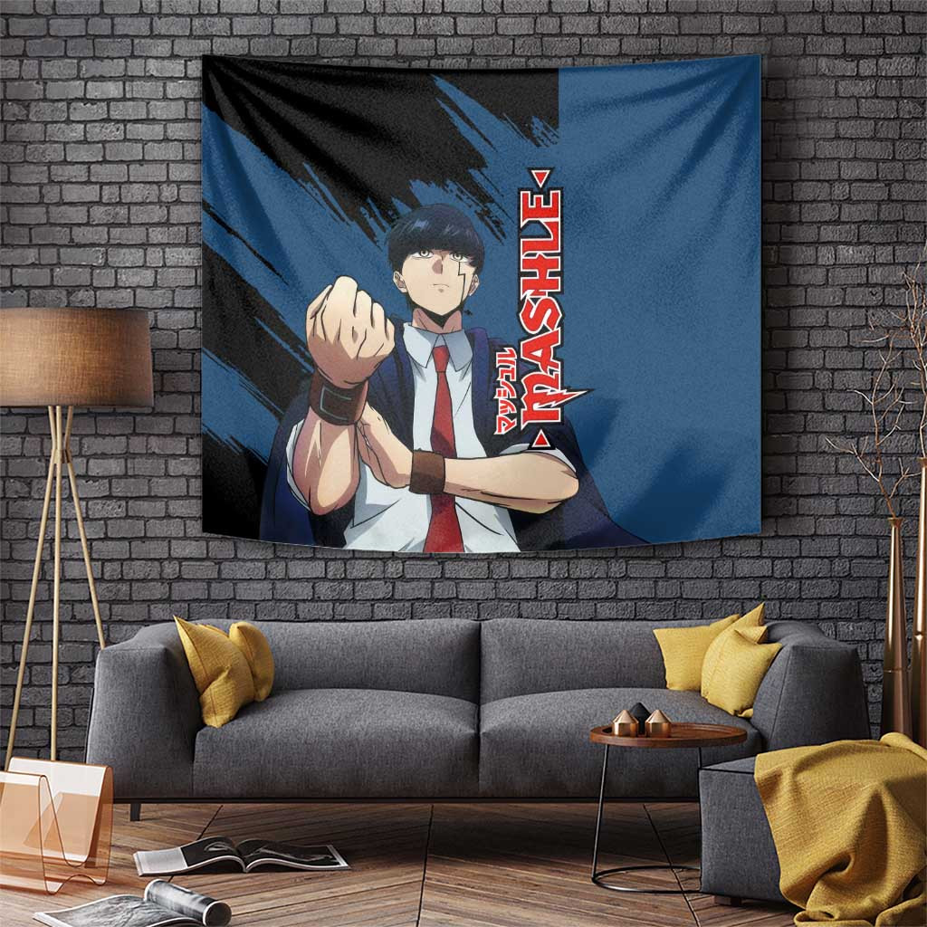 Mash Burnedead - Magic And Muscles Tapestry Anime Style