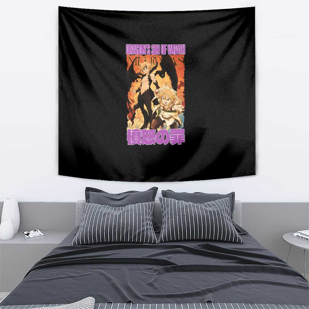 Meliodas Seven Deadly Sins Tapestry Anime Style