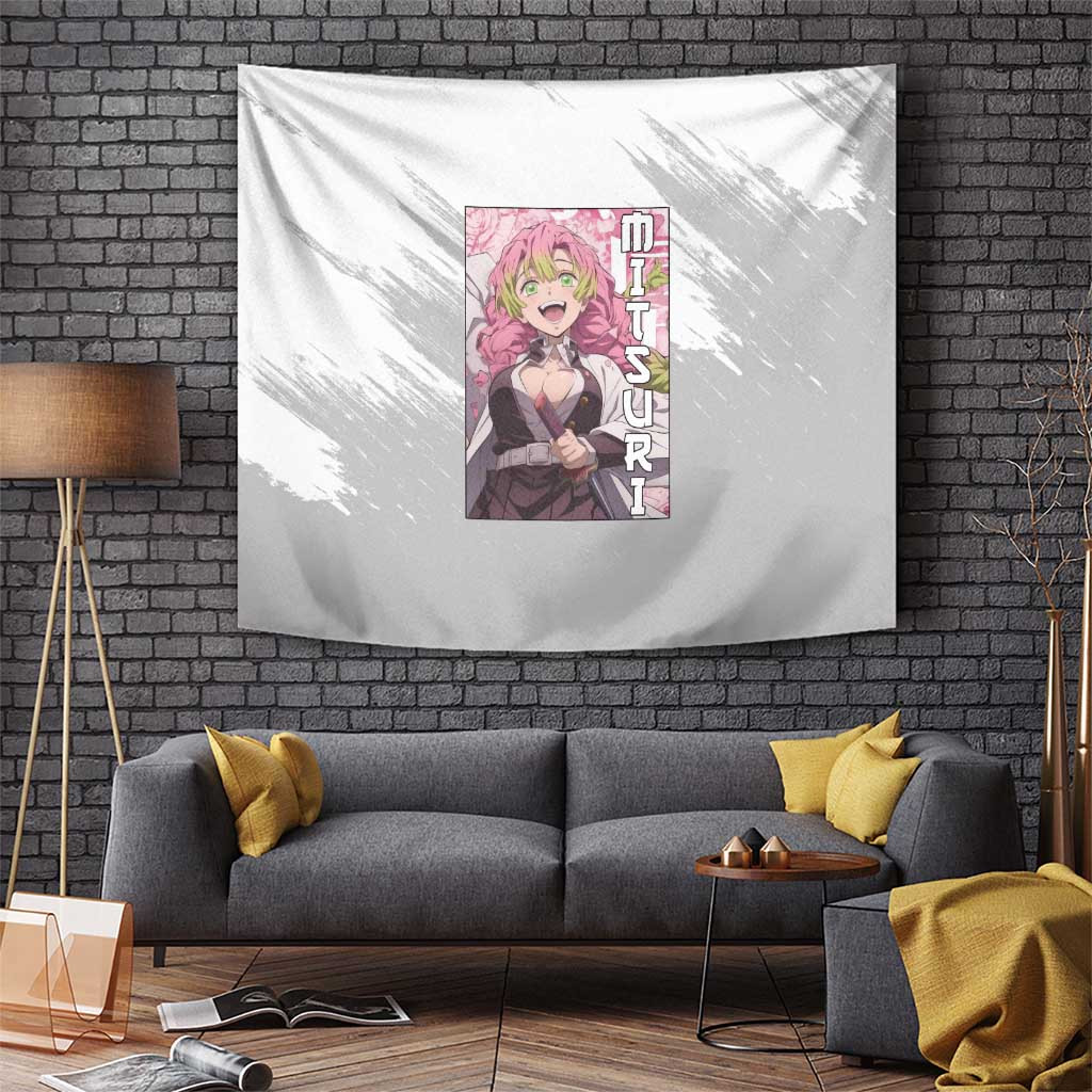 Mitsuri Kanroji - Demon Slayer Tapestry Anime Style