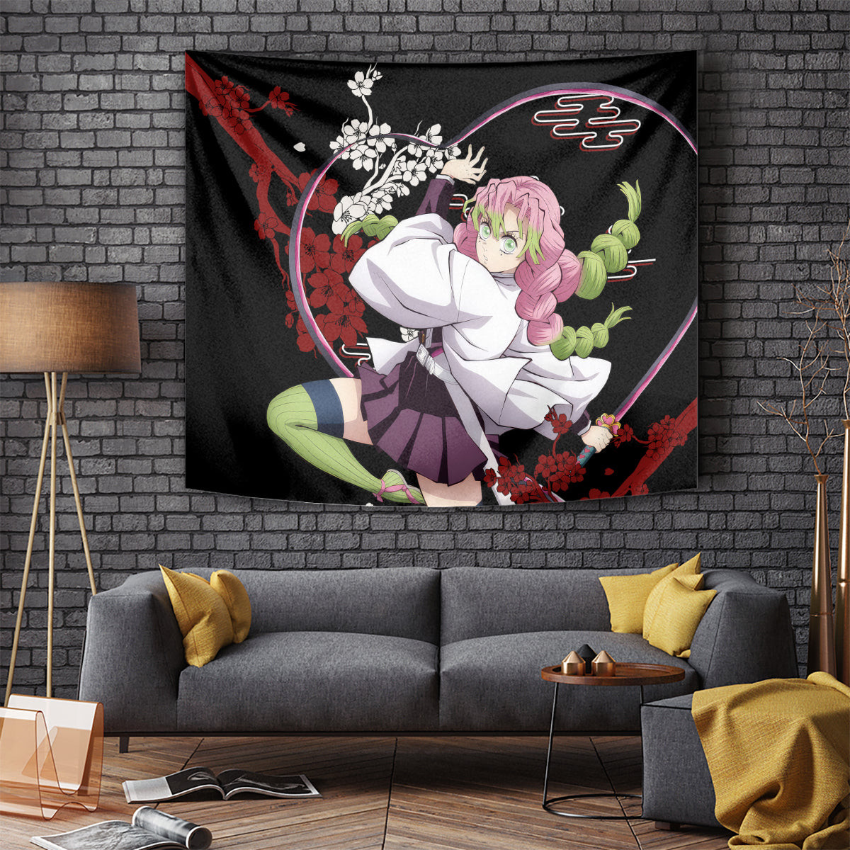 Mitsuri Kanroji Japan Style Tapestry