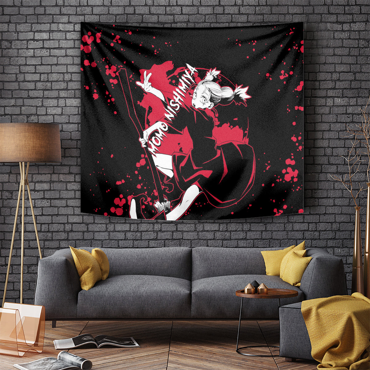 Momo Nishimiya Jujutsu Kaisen Tapestry Manga Style Art