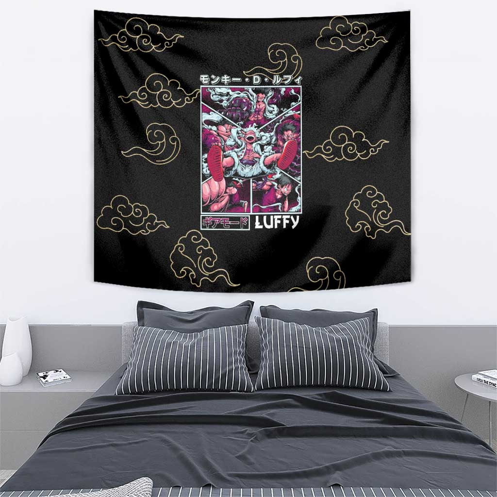 Monkey D Luffy Gear 5th V4 One Piece Tapestry Anime Style