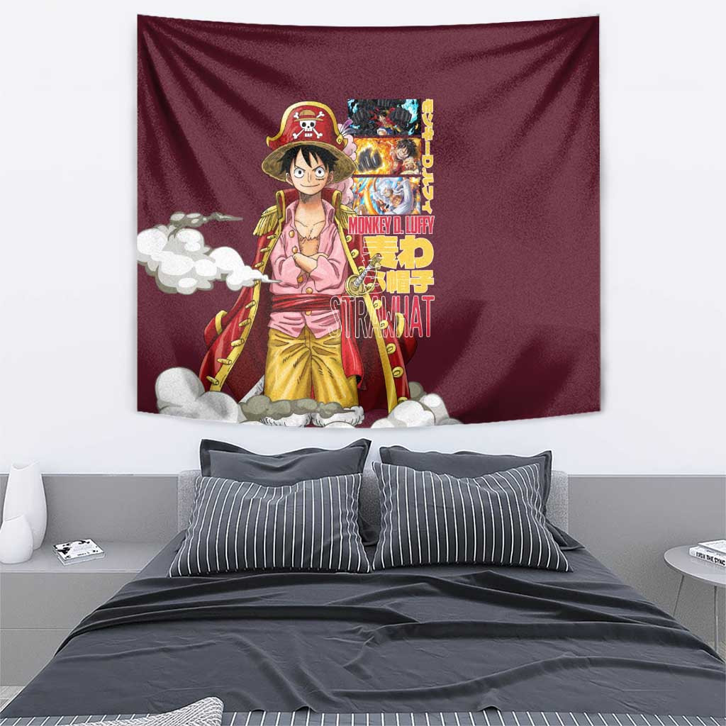 Monkey D Luffy V3 One Piece Tapestry Anime Style