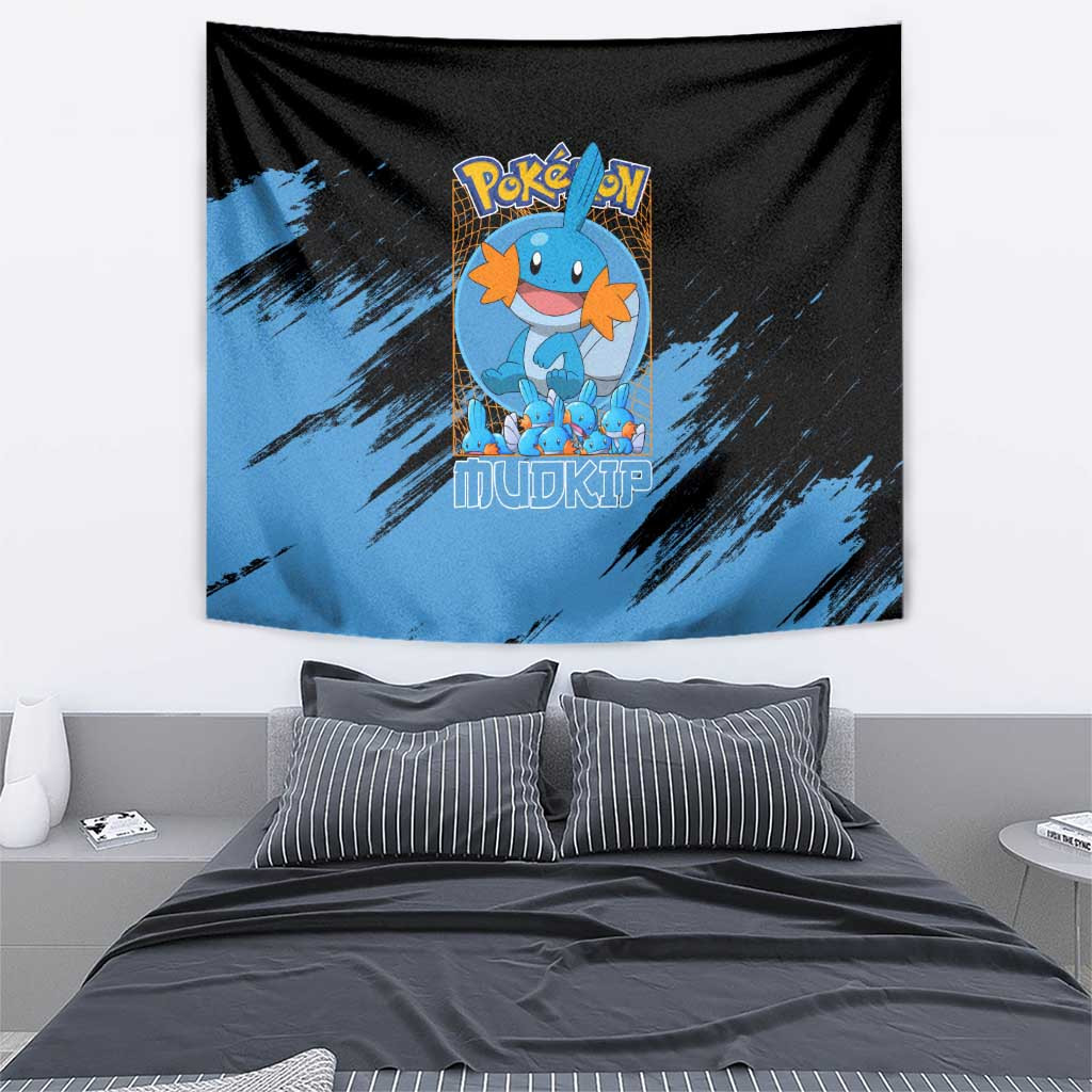 Mudkip Pokemon Tapestry Anime Style