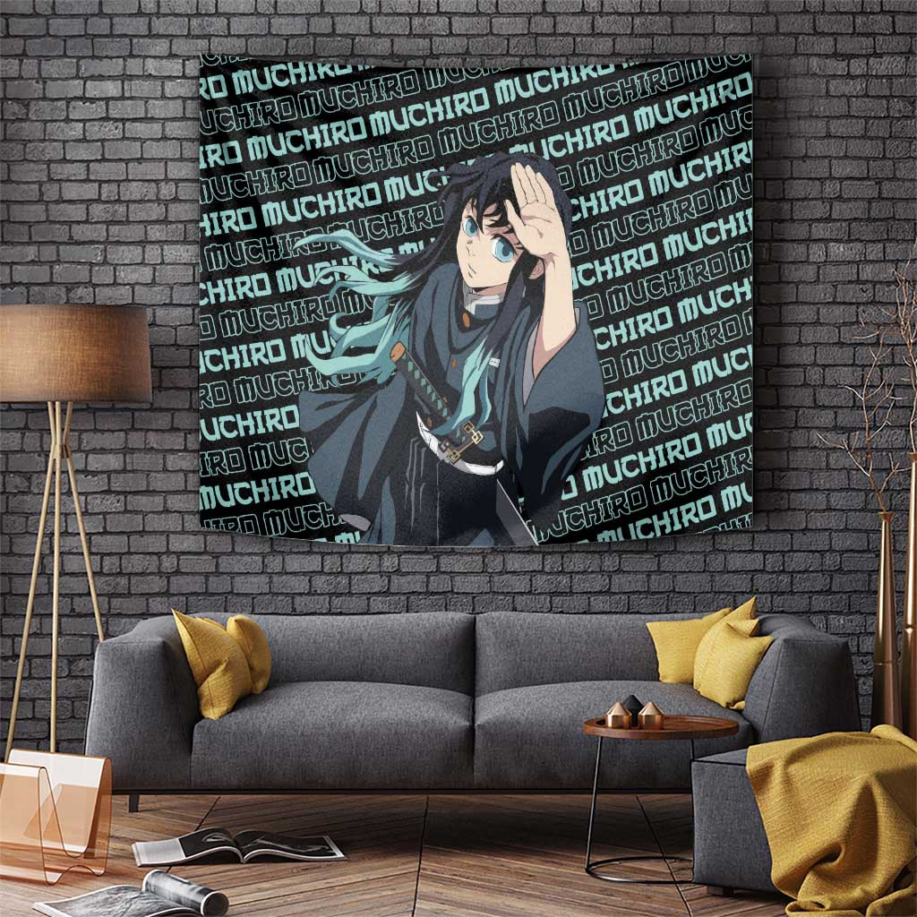 Muichiro Tokito - Demon Slayer Tapestry Anime Mix Pattern Style