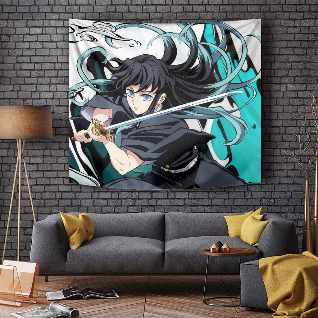 Muichiro Tokito - Demon Slayer Tapestry Anime Style
