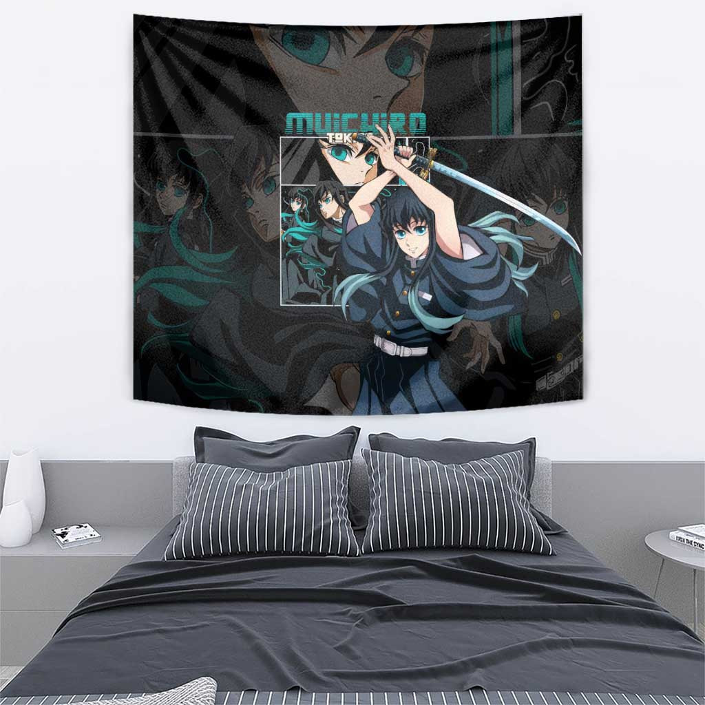 Muichiro Tokito V2 Demon Slayer Tapestry Anime Style