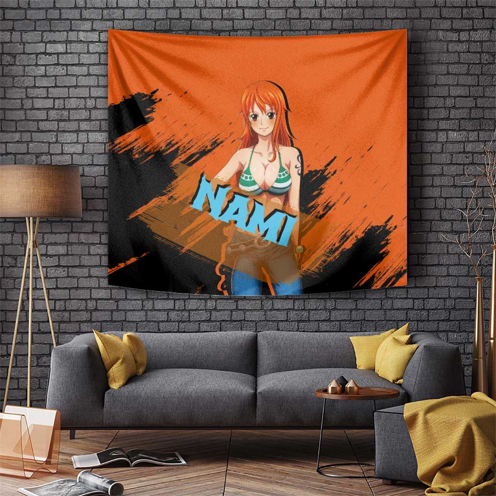 Nami - One Piece Tapestry Anime Style