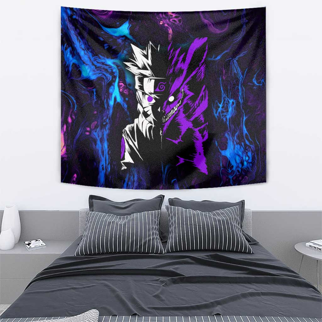 Naruto Awakened Beast Tapestry Anime Style