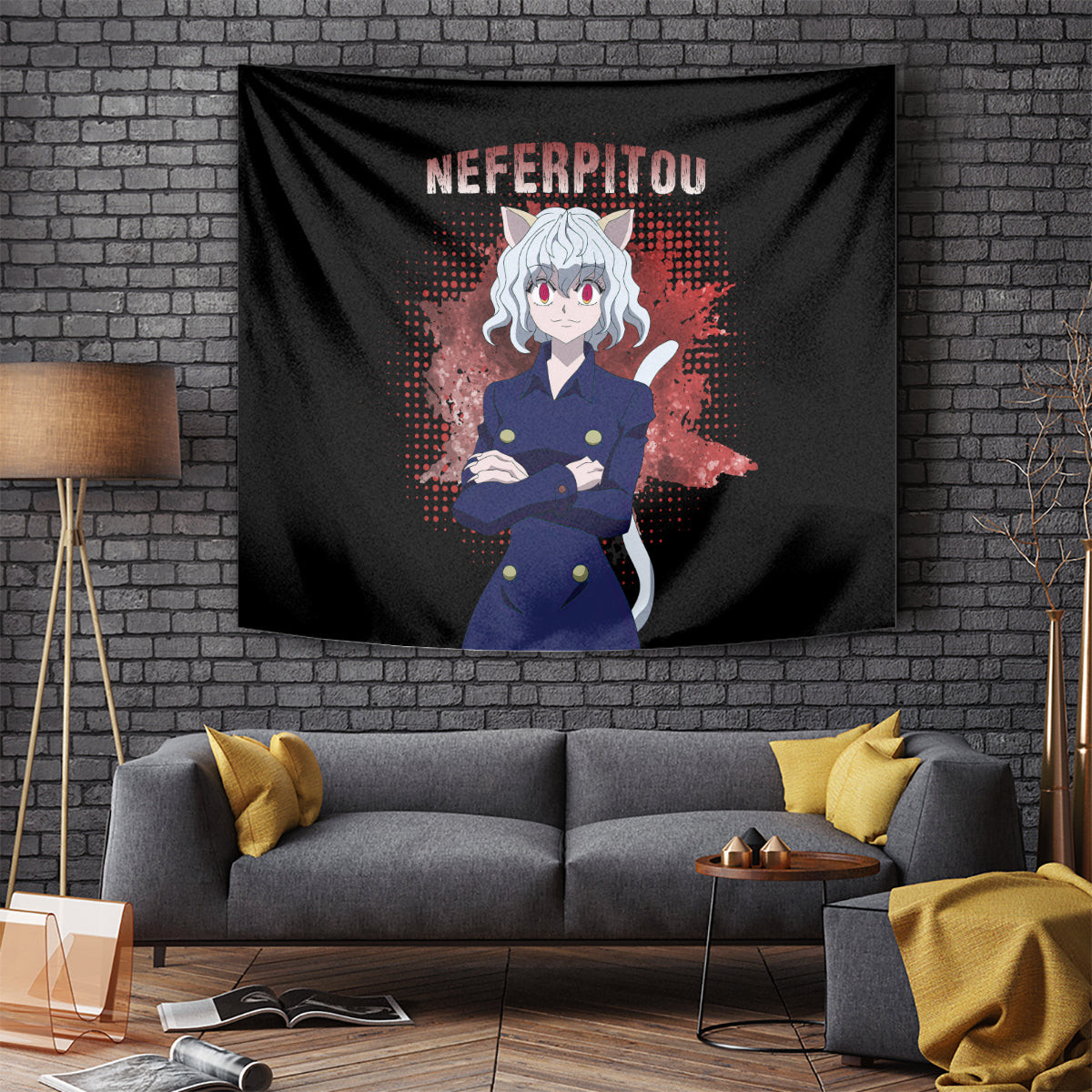 Neferpitou Hunter X Hunter Tapestry Anime Style