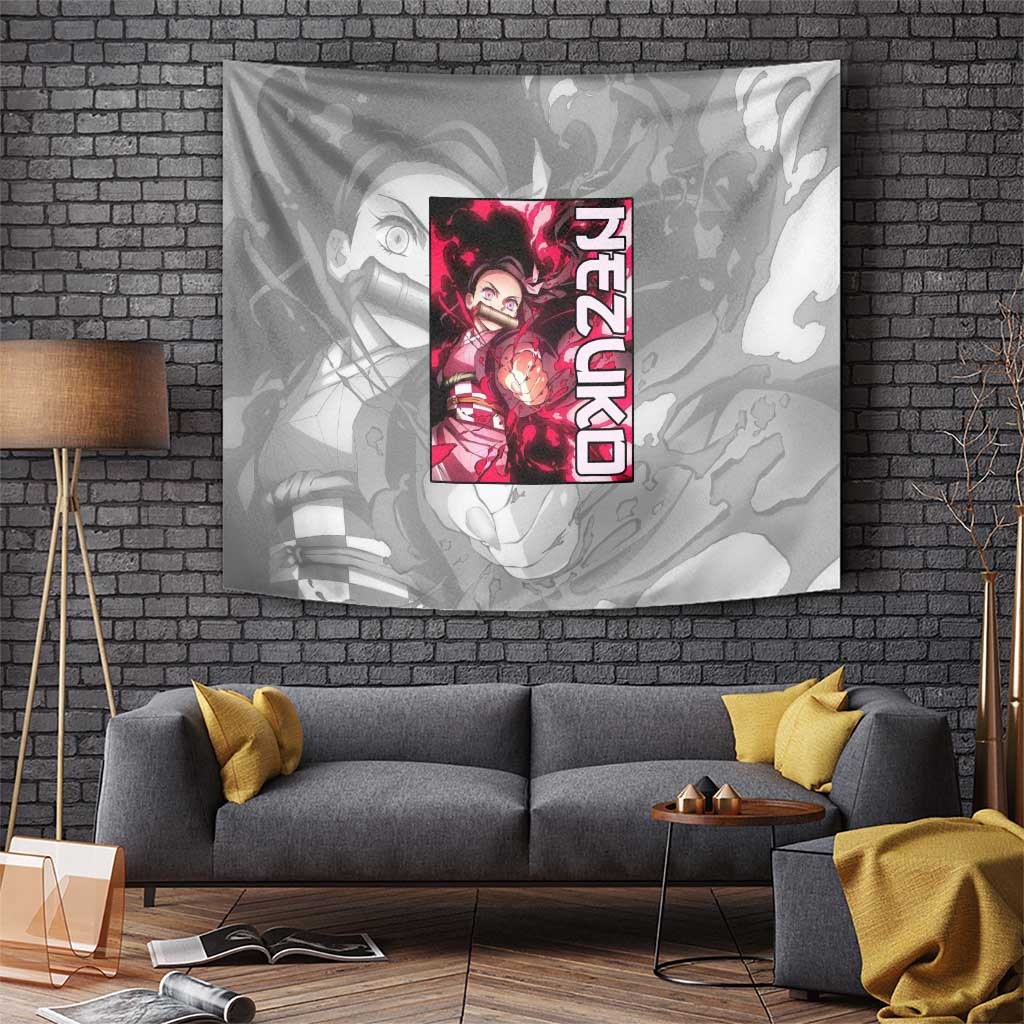Nezuko Kamado - Demon Slayer Tapestry Anime Style