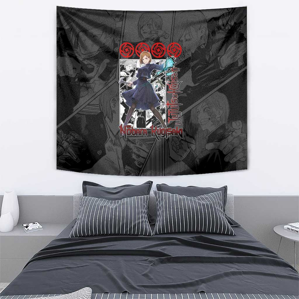 Nobara Kugisaki Jujutsu Kaisen Tapestry Anime Mix Manga Style