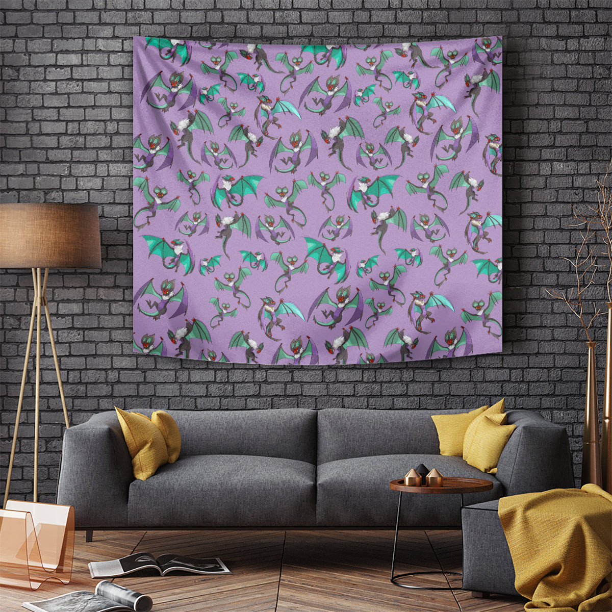 Noivern Pattern Style Tapestry