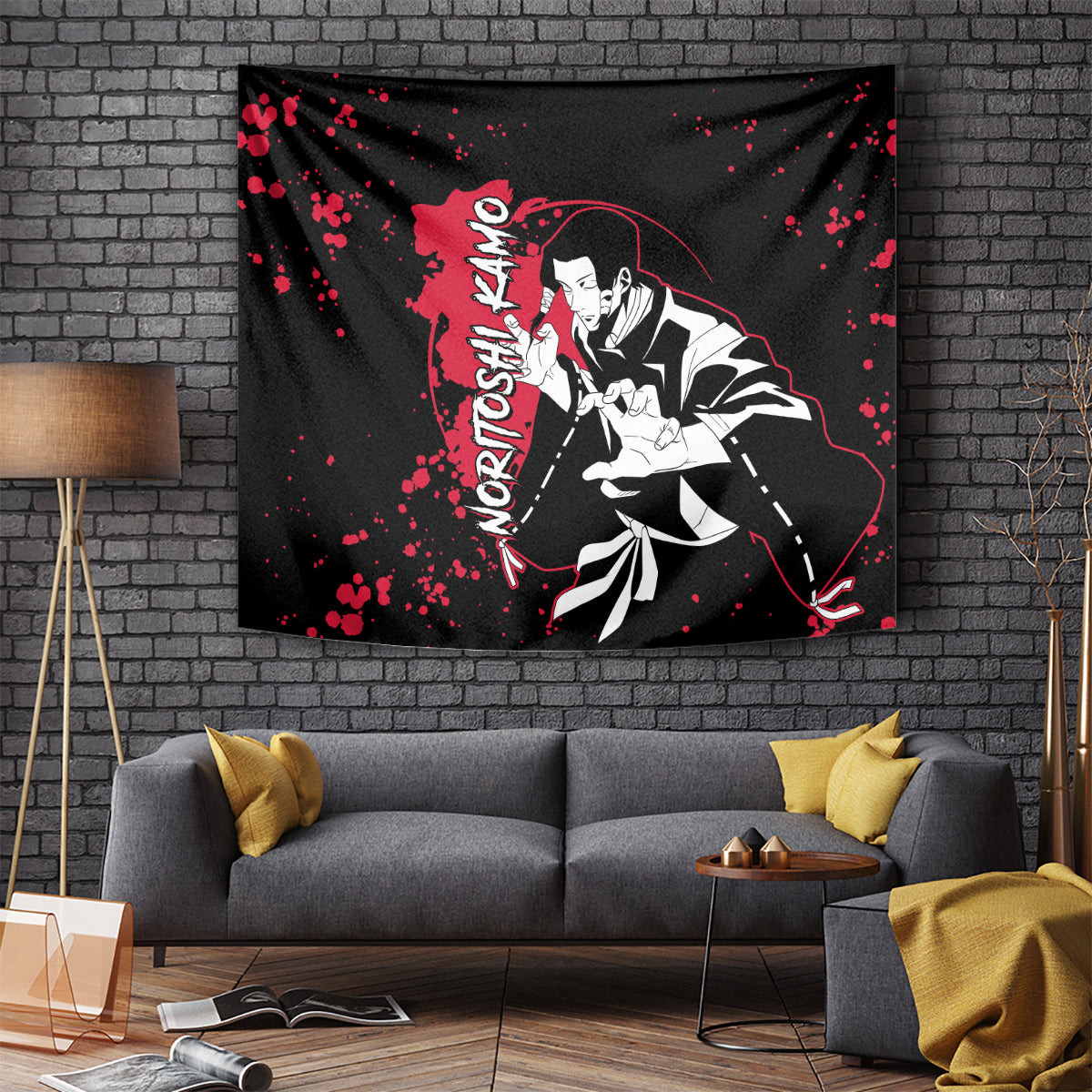 Noritoshi Kamo Jujutsu Kaisen Tapestry Manga Style Art