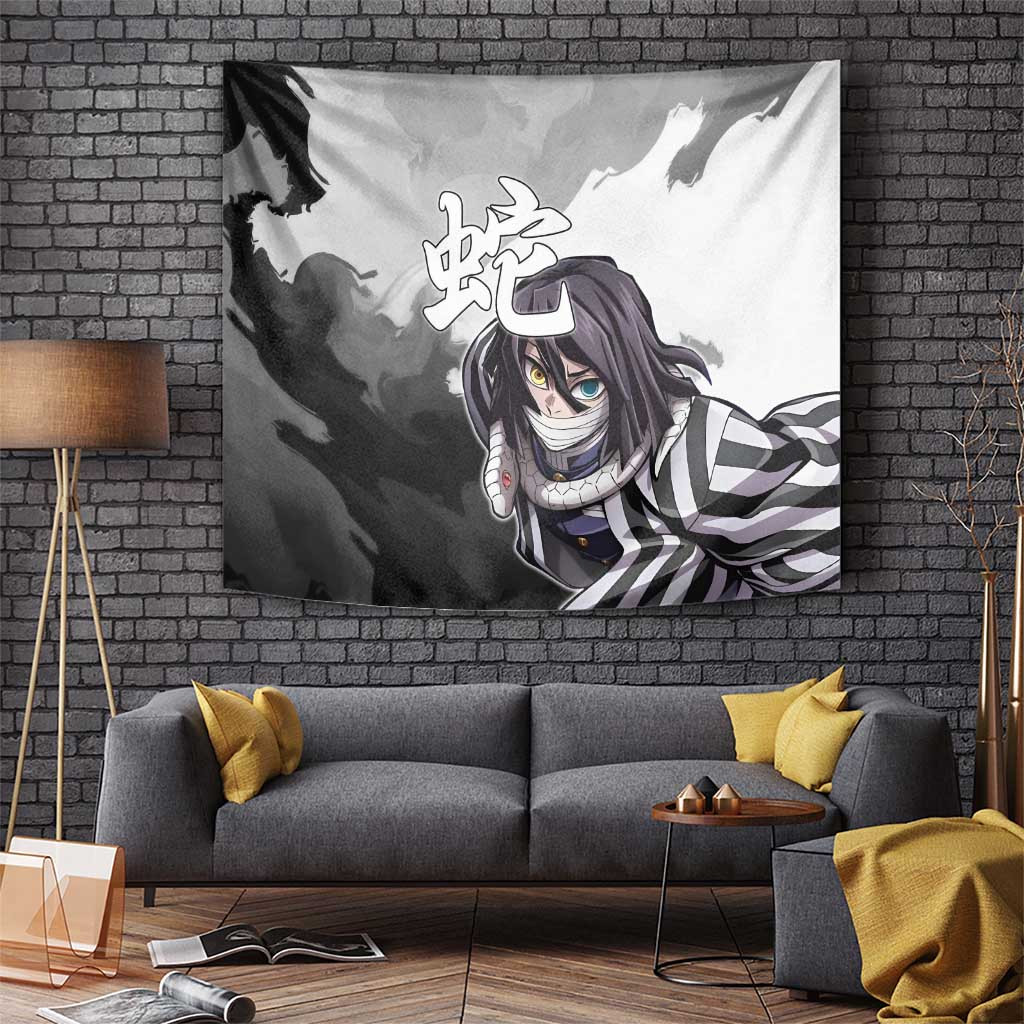 Obanai Iguro - Demon Slayer Tapestry Anime Style