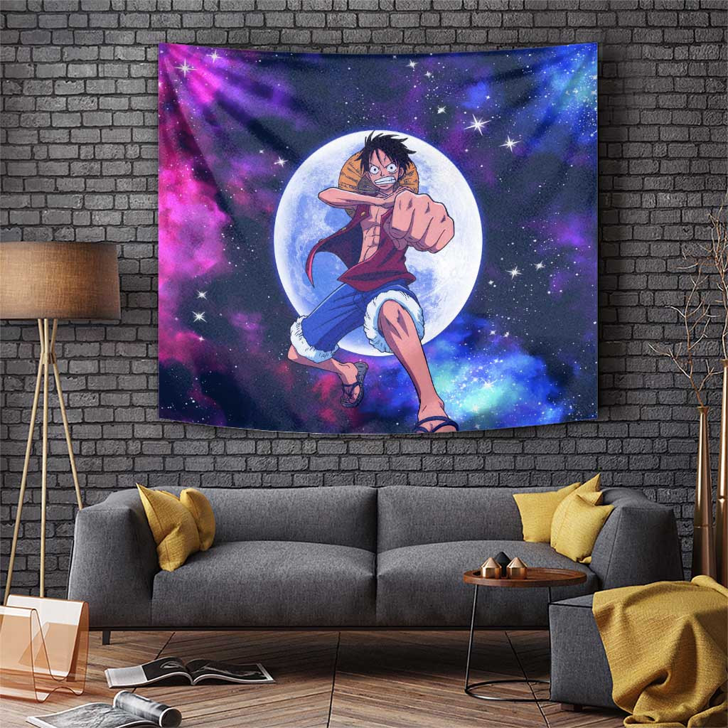 One Piece Lunar Ring Luffy Tapestry Anime Style