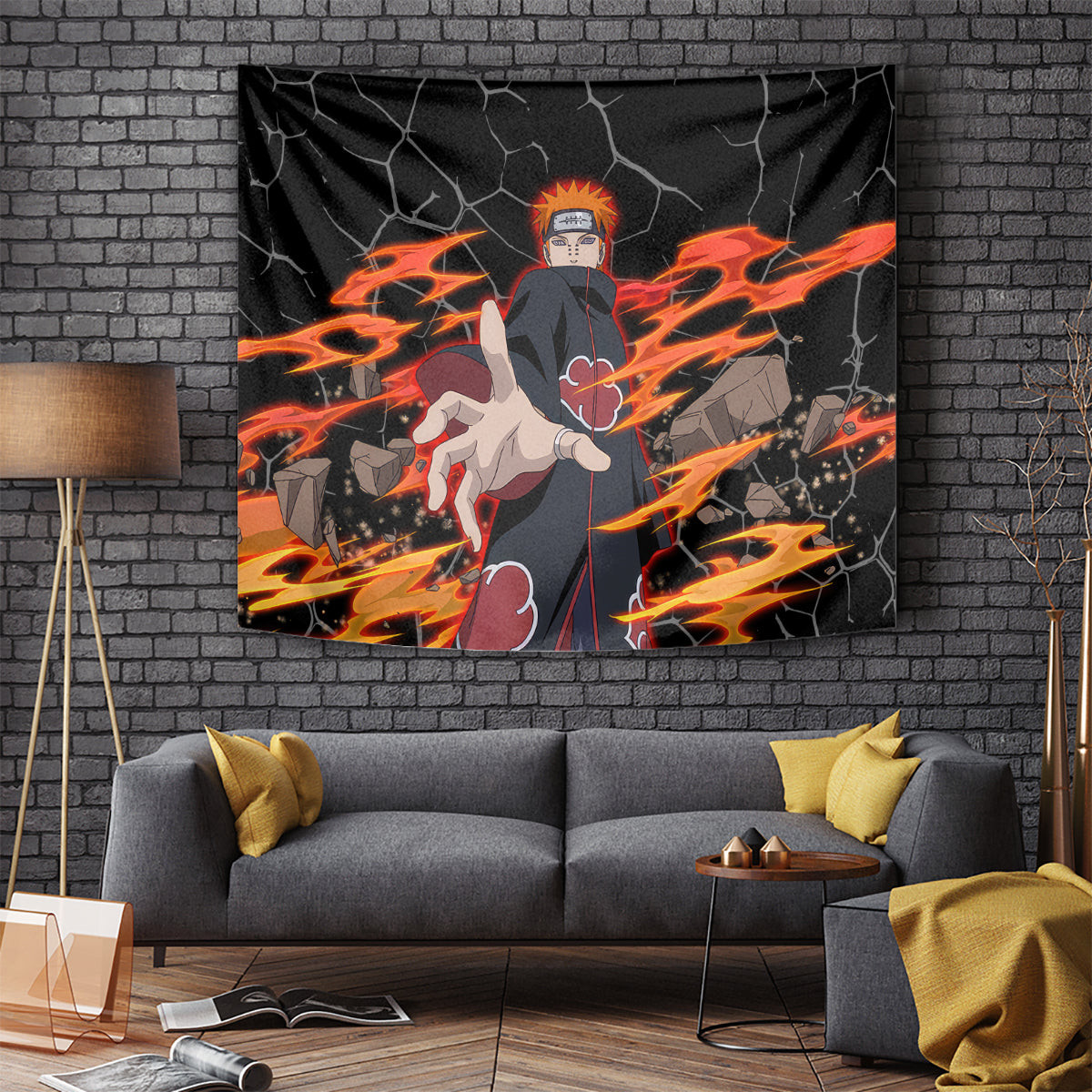 Pain Akatsuki Naruto Anime Tapestry