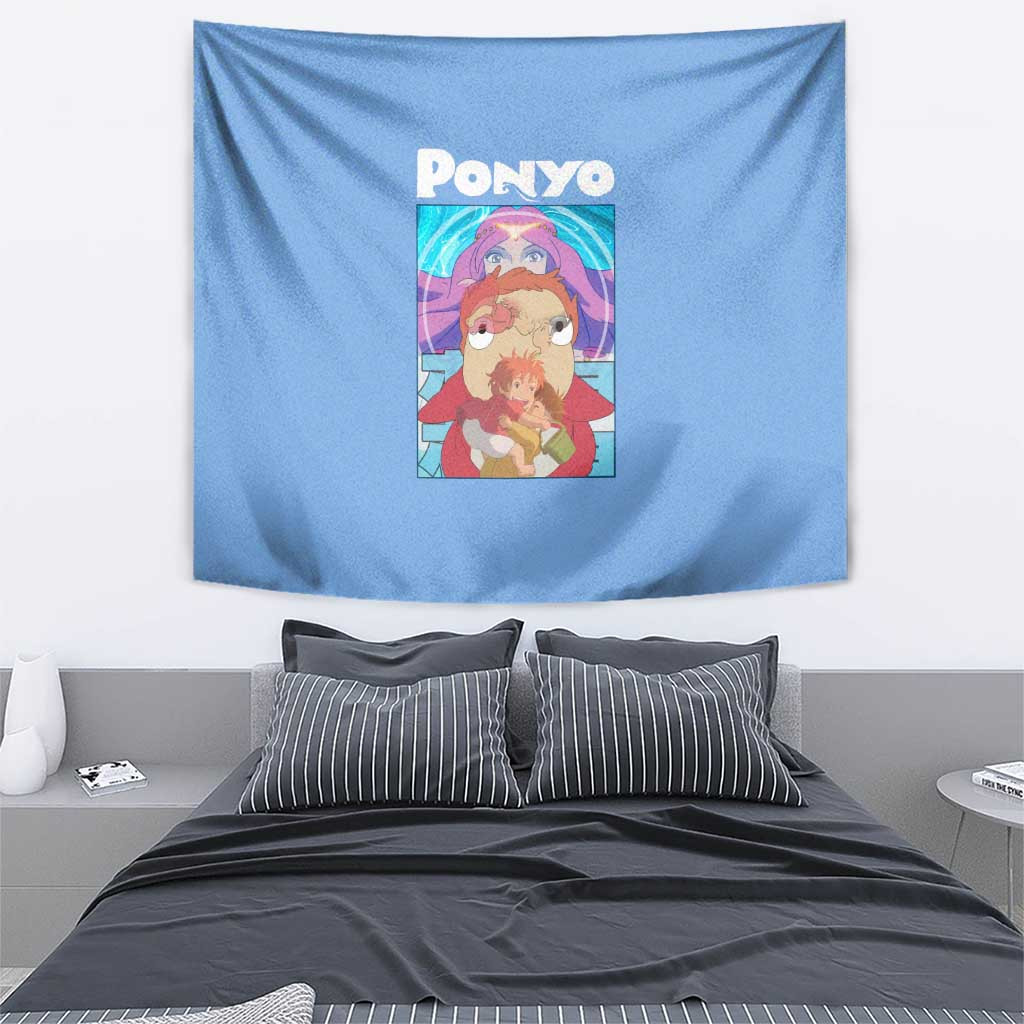 Ponyo Studio Ghibli Tapestry Anime Style
