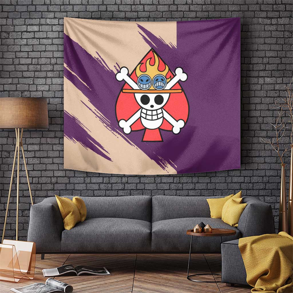Portgas D Ace - One Piece Tapestry Anime Uniform Style