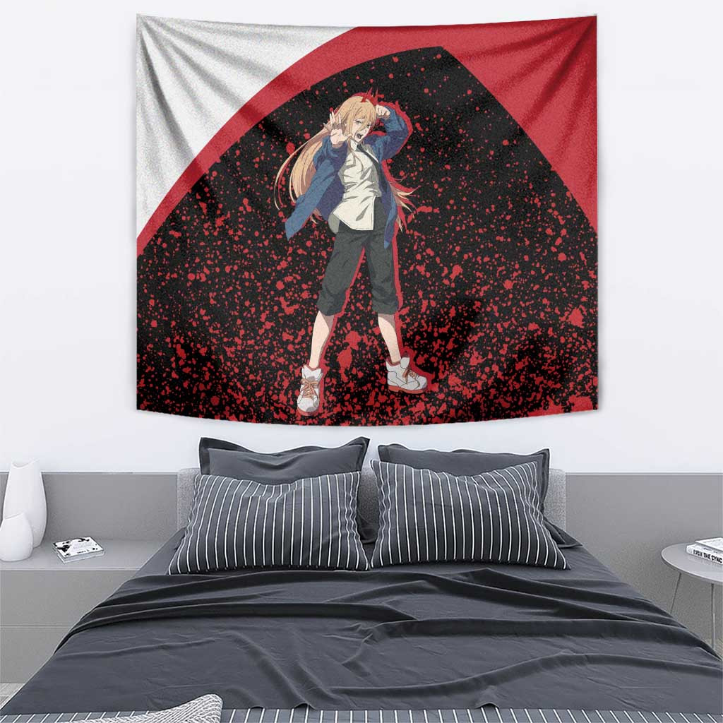 Power Chainsaw Man Tapestry Anime Style