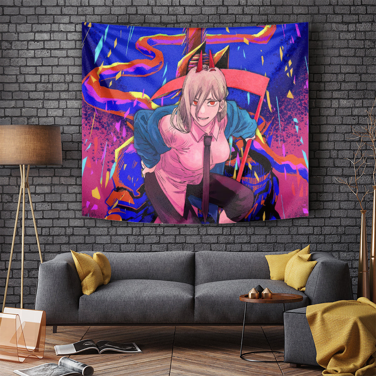 Power Chansaw Man Tapestry