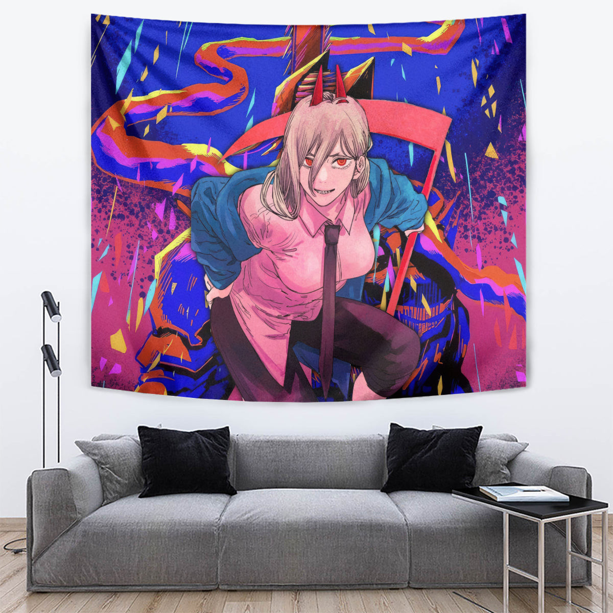 Power Chansaw Man Tapestry