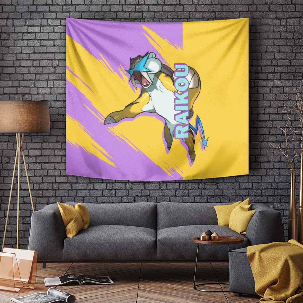 Raikou - Pokemon Tapestry Anime Style