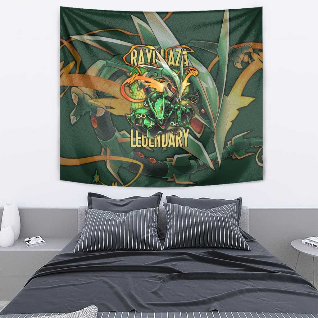 Rayquaza Pokemon Tapestry Anime Style
