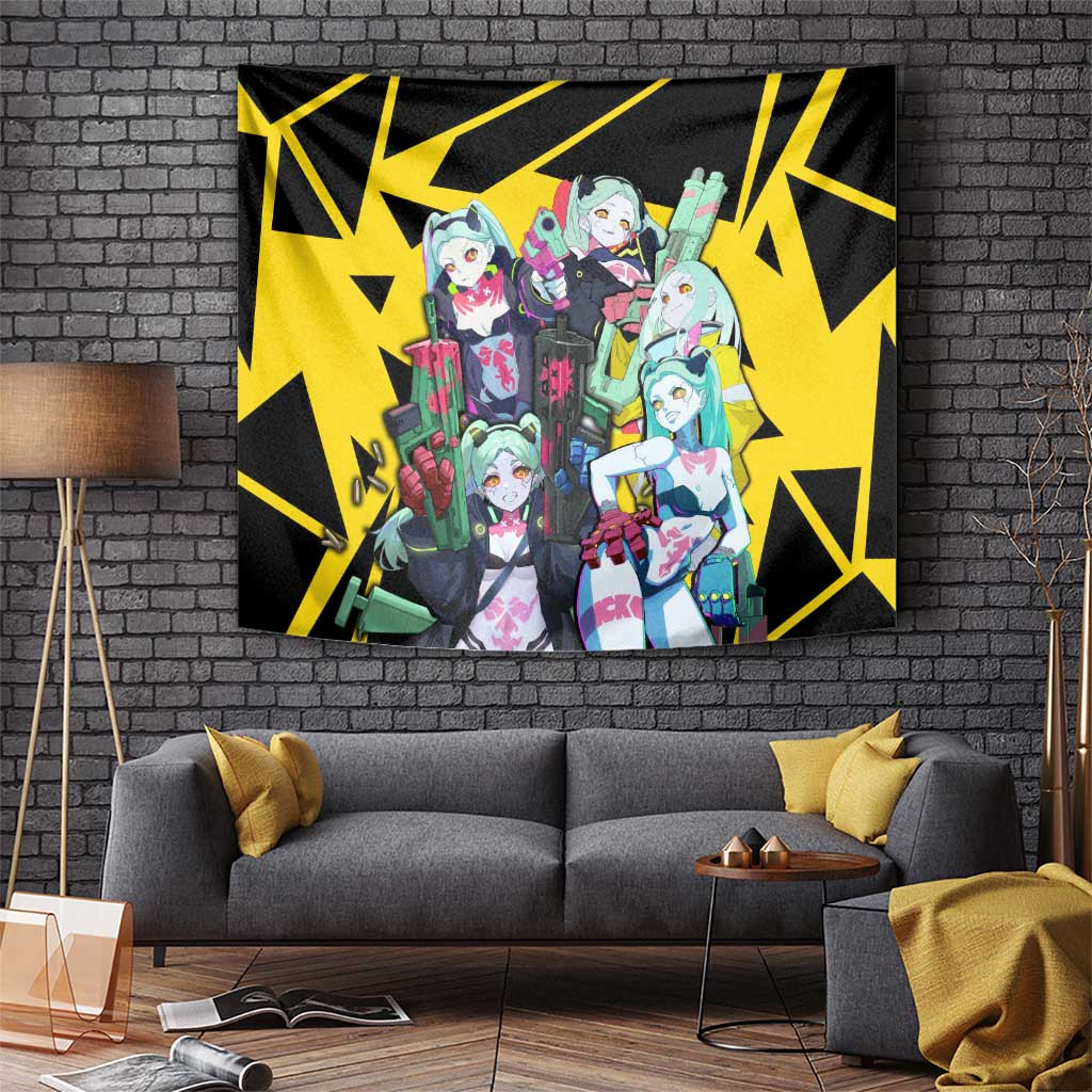 Rebecca - Cyberpunk Edgerunners Tapestry Anime Style