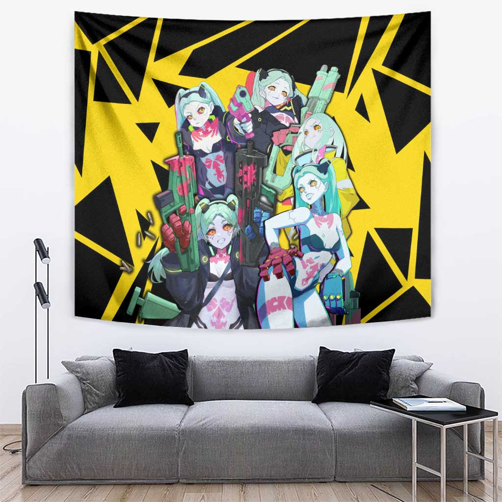 Rebecca - Cyberpunk Edgerunners Tapestry Anime Style