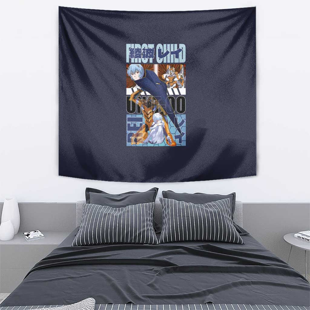Rei Ayanami X Eva 00 Neon Genesis Evangelion Tapestry Anime Style
