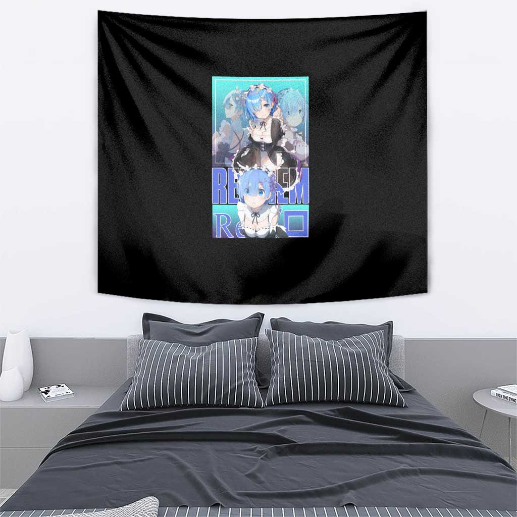 Rem Re Zero Streetwear Tapestry Anime Style