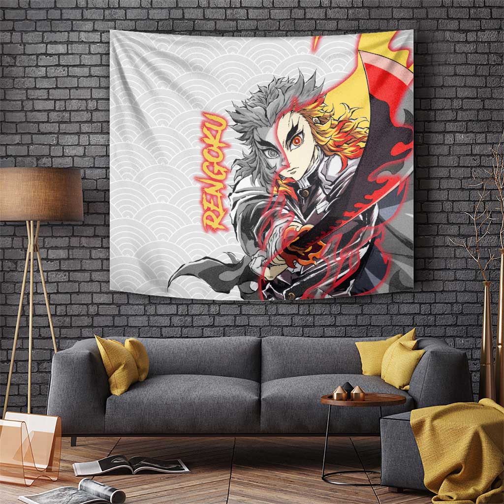 Rengoku Kyojuro - Demon Slayer Tapestry Anime Style