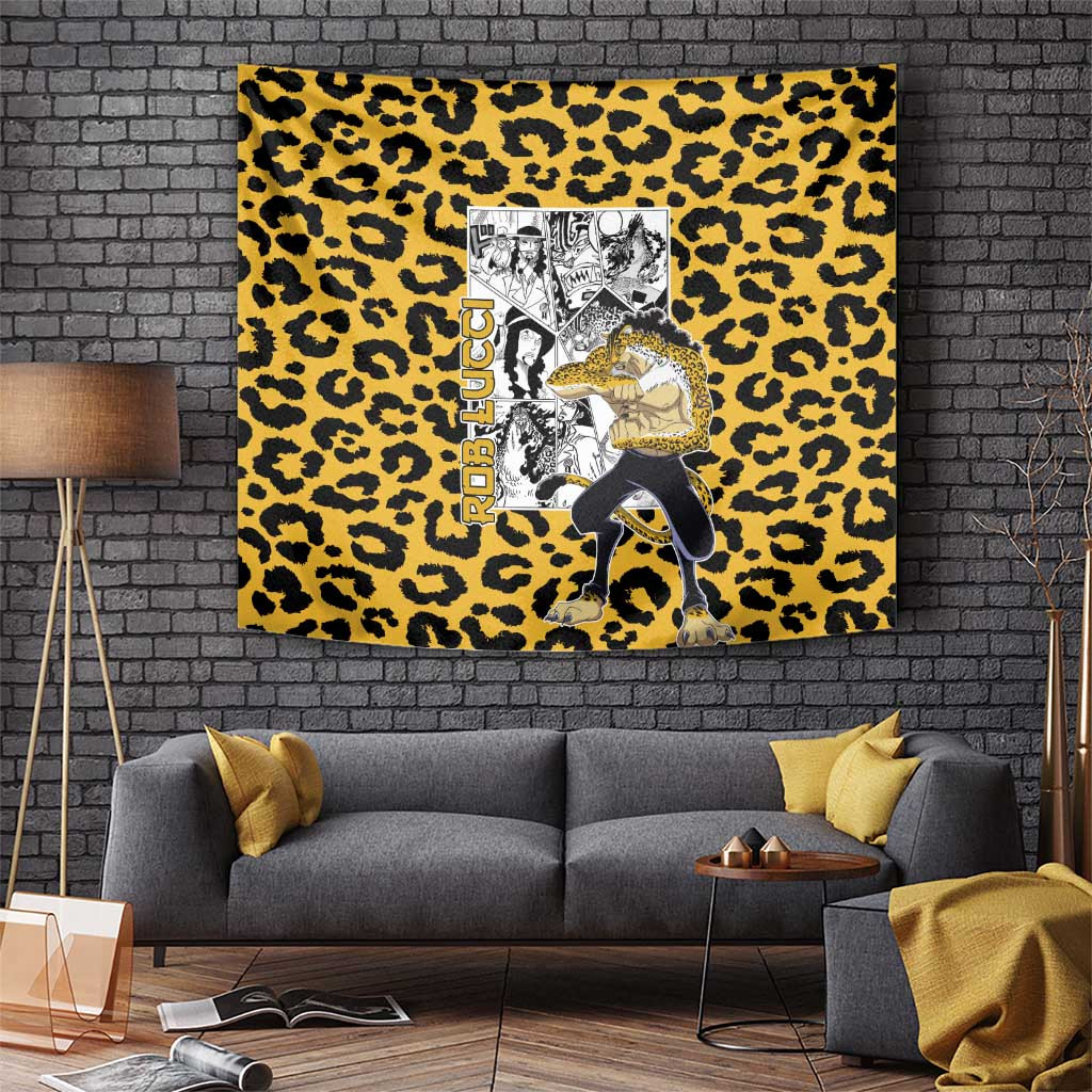 Rob Lucci - One Piece Tapestry Anime Mix Pattern Style