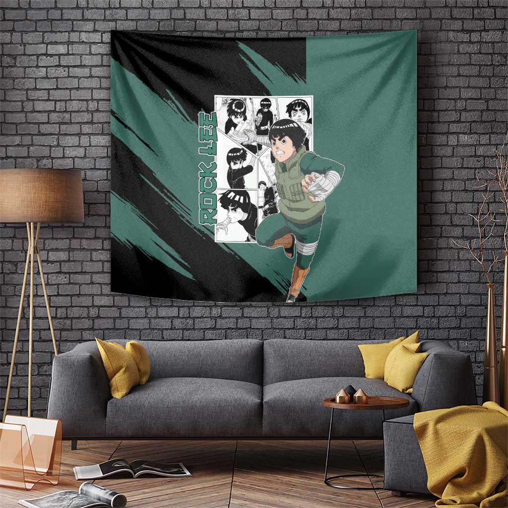 Rock Lee - Naruto Tapestry Anime Mix Manga Style