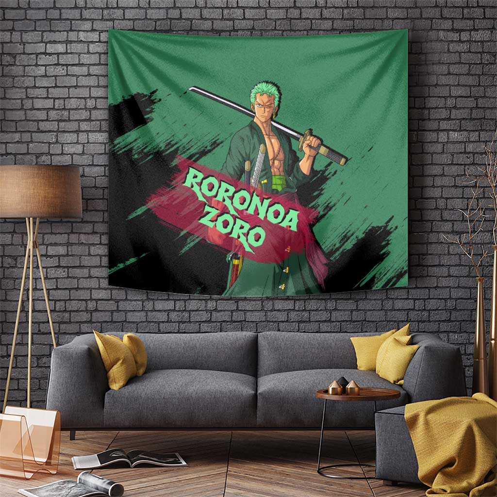 Roronoa Zoro - One Piece Tapestry Anime Style
