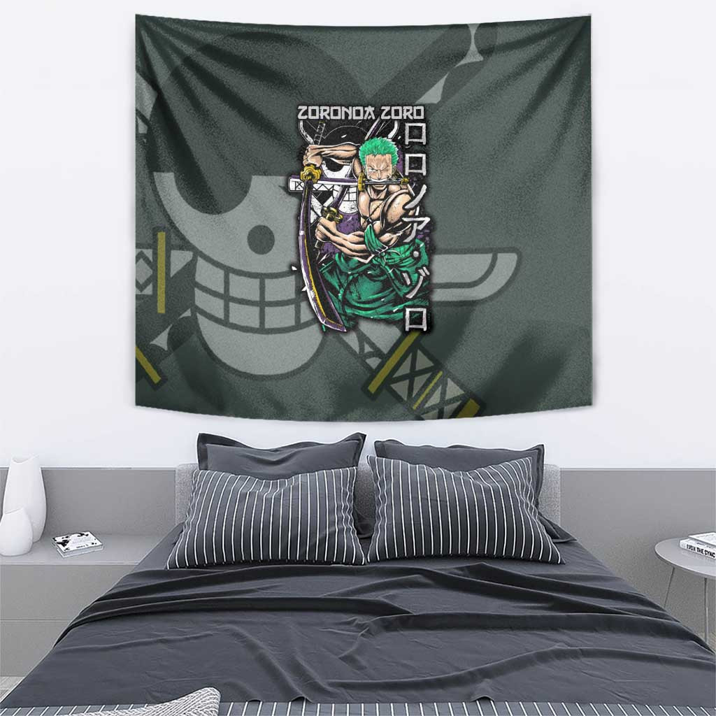 Roronoa Zoro V2 One Piece Tapestry Anime Style
