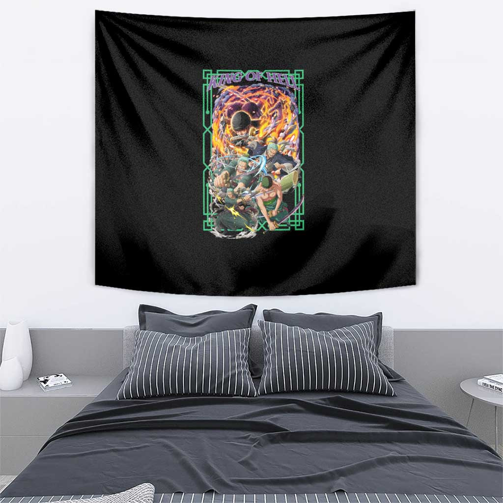 Roronoa Zoro V4 One Piece Tapestry Anime Style