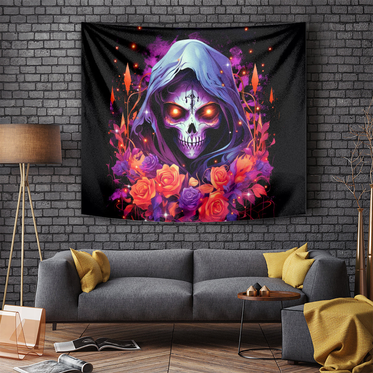 Rose Skull Tapestry F Bomb Mom I Sprinkle That Shit Like Confetti Dt01
