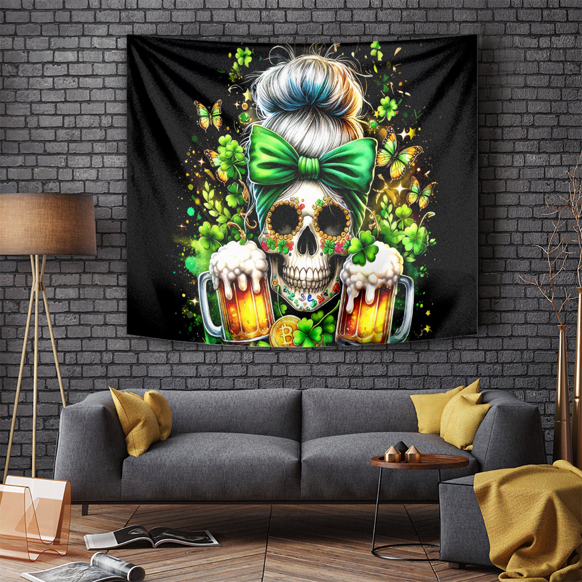 Rose Skull Tapestry No Matter How Much I Try To Be Fucking Nice Dt01
